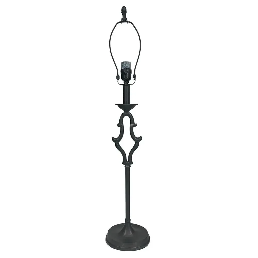 Pottery Barn Outlet Iron Table Lamp Scrollwork Design 31”